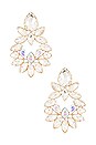 view 1 of 2 Floral Crest Earrings in Crystal