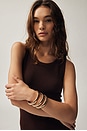 view 3 of 3 Flex Snake Chain Stretch Bracelet Set in Gold