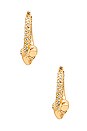 view 3 of 3 Knott Hoops in Gold