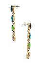 view 2 of 2 Drop Earrings in Blue & Green
