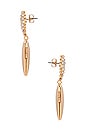 view 2 of 4 PENDIENTES LARGOS in Gold