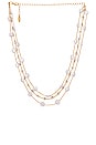 view 1 of 2 Layered Pearl Necklace in Pearl & Gold