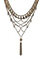 view 2 of 3 Choker Bib Necklace in Brass