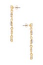 view 2 of 2 Stud Drop Earring in Clear Crystals