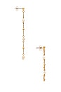 view 2 of 2 Drip Pearl Earrings in Gold