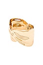 view 1 of 2 Abstract Textured Cuff Bracelet in 18k Gold Plated