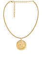 view 1 of 2 Statement Disc Choker in 18k Gold Plated