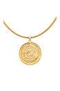view 2 of 2 Statement Disc Choker in 18k Gold Plated