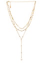 view 1 of 2 Forever Pearl 18k Gold Plated Multi-chain Choker in Pearl