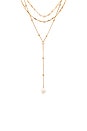 view 2 of 2 Forever Pearl 18k Gold Plated Multi-chain Choker in Pearl