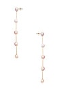 view 2 of 2 Delicate Drop Earrings in Blush Pearl