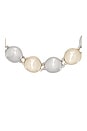 view 2 of 2 Polished Pebble Mixed Metal Choker Necklace in Silver & Gold