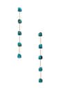 view 1 of 2 Dripping Linear Earrings in Turquoise