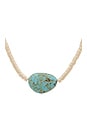 view 2 of 2 Liquid Gold And Turquoise Necklace in Turquoise