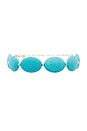 view 1 of 2 Oval Statement Choker in Turquoise