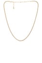 view 1 of 2 Dainty Marquise Tennis Chain Necklace in Gold