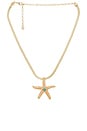 view 1 of 2 STARFISH PENDANT HERRINGBONE ネックレス in Gold