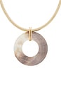 view 2 of 2 Shell Donut Pendant Flex Chain Necklace in Gold