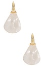 view 3 of 3 BOUCLES D'OREILLES PENDANTES MOTHER OF PEARL in Pearl