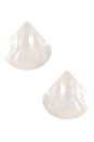 view 1 of 2 Mother Of Pearl Statement Stud Earrings in Pearl