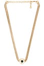 view 1 of 3 Choker Necklace in Green & Gold