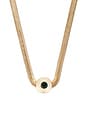 view 2 of 3 Choker Necklace in Green & Gold