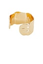 view 2 of 2 Thick Sculpted Cuff in Gold