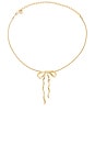 view 1 of 2 Bow Organica Pendant Necklace in Gold