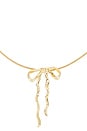 view 2 of 2 Bow Organica Pendant Necklace in Gold