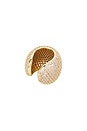 view 2 of 2 Crystal Statement Chunky Ear Cuff in Clear Crystal & Gold