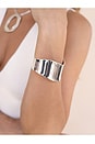 view 4 of 5 Smooth Cuff Bracelet in Silver