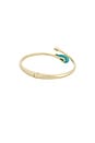 view 2 of 2 Turquoise Teardrop Cuff in Turquoise & Gold
