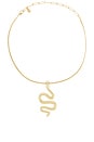 view 1 of 3 Slithering Snake Chain Choker in Gold