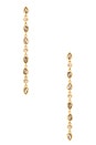 view 1 of 2 Linear Shine Drop Earrings in Clear Crystal