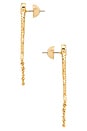 view 2 of 2 Serpent Slither Drop Earrings in Clear Crystal & Gold