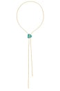 view 1 of 3 Turquoise Bolo Lariat Necklace in Turquoise