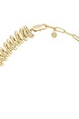view 3 of 3 Metal Vortex Chain Necklace in Gold
