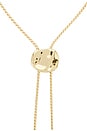 view 2 of 3 COLLAR LARIAT LIQUID LUX in Clear Crystal & Gold