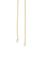 view 3 of 3 COLLAR LARIAT LIQUID LUX in Clear Crystal & Gold
