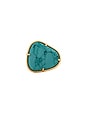 view 1 of 3 Bold Turquoise Ring in Turquoise & Gold