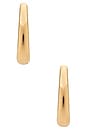 view 3 of 3 Metallic Mix Medium Hoop Earrings in Gold & Silver