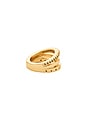 view 2 of 3 Elegance Band Ring in Clear Crystal & Gold