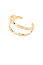 view 1 of 2 Tide Pool Double Open Cuff in Gold