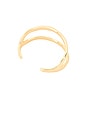 view 2 of 2 Tide Pool Double Open Cuff in Gold