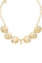 view 2 of 2 Scallop Shell Choker in Gold