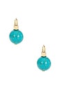 view 3 of 3 Turquoise Escape Earrings in Gold