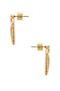 view 2 of 2 Sea Life Crystal Shell Earrings in Gold
