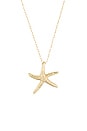 view 2 of 2 Starfish Link Chain Necklace in Gold