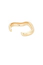 view 3 of 3 Sculpted Metal Cuff in Gold