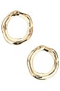 view 1 of 2 Open Circle Earrings in Gold